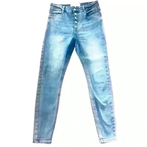 DEFROST BLUE JEAN HIGH RISE  WAIST SKINNY LEG SIZE 30 - Picture 13 of 13